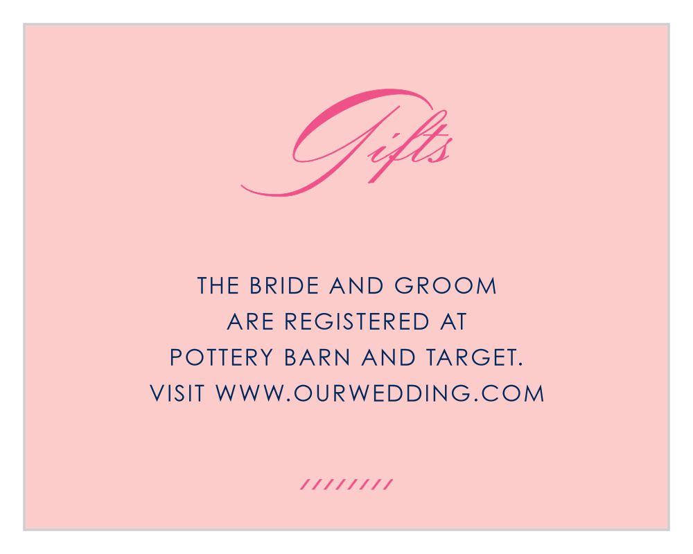 Diamond Monogram Registry Cards