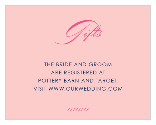 Diamond Monogram Registry Cards