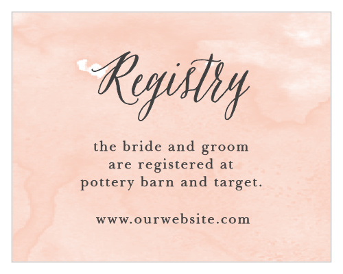 Watercolor Script Registry Cards