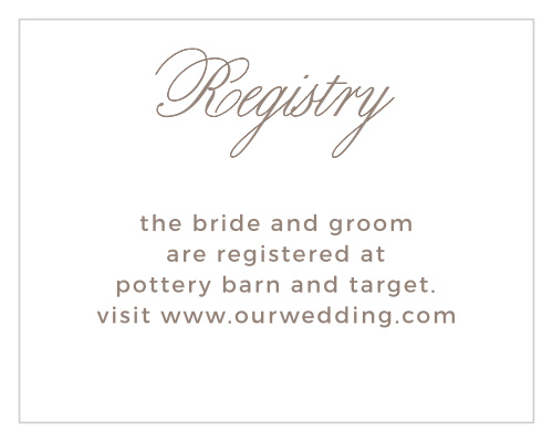 Vintage Frame Registry Cards