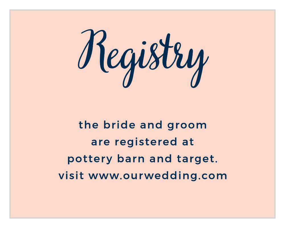Modern Love Registry Cards