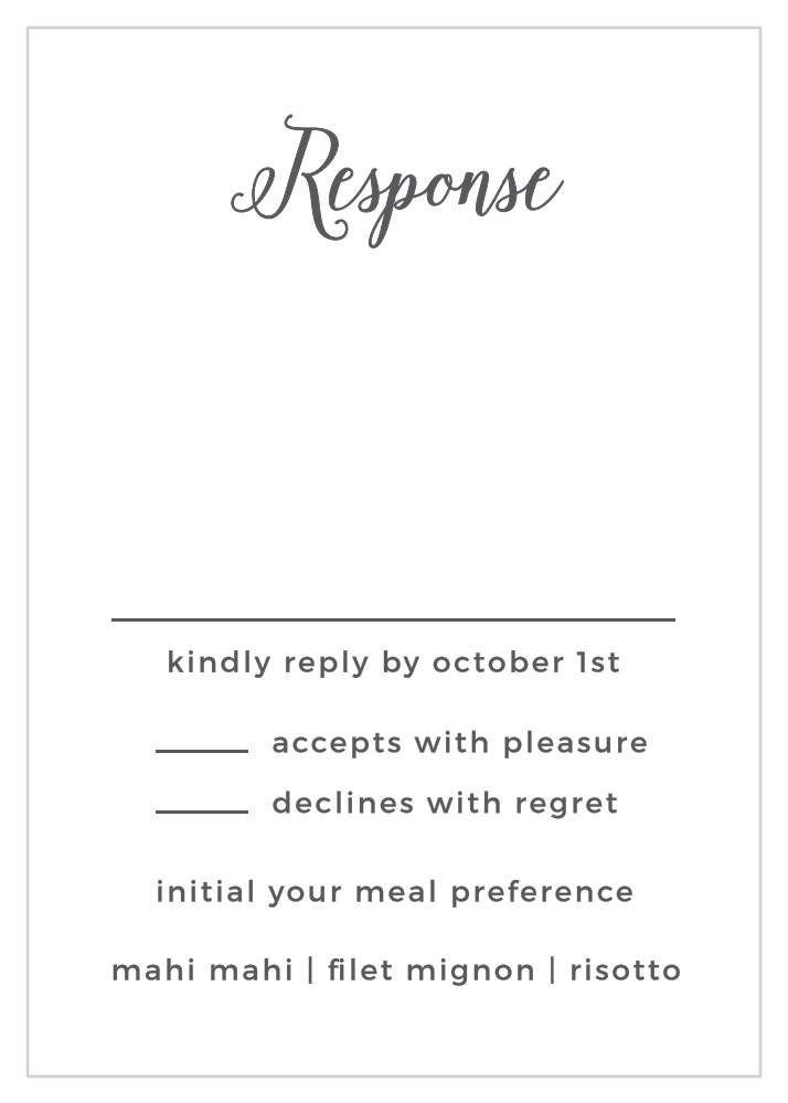 Watercolor Wreath Response Cards