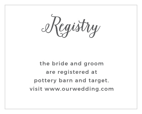 Watercolor Wreath Registry Cards