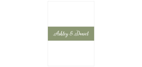 Small details can make a big impact. That's why the Watercolor Wreath Belly Bands are the perfect finish to the Watercolor Wreath Wedding Invitation Suite.