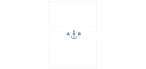Modern Nautical Wedding Belly Bands