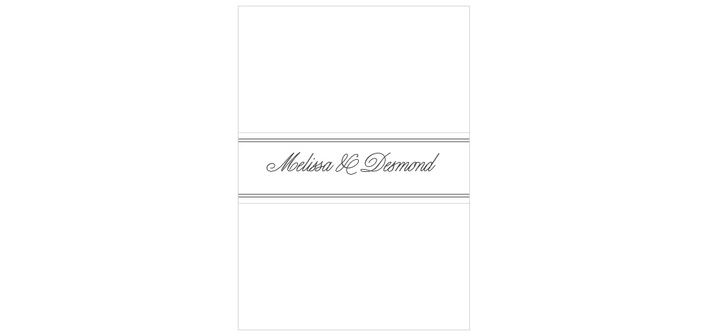 Fancy Chalkboard Wedding Belly Bands