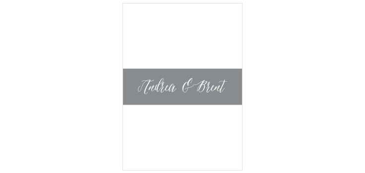 Rustic Script Wedding Belly Bands