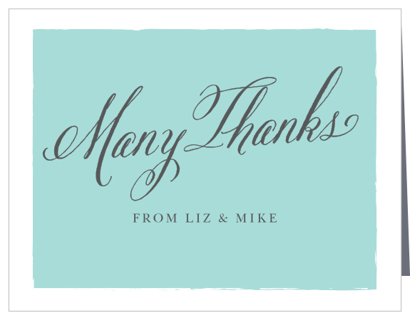 Calligraphy Script Wedding Thank You Cards