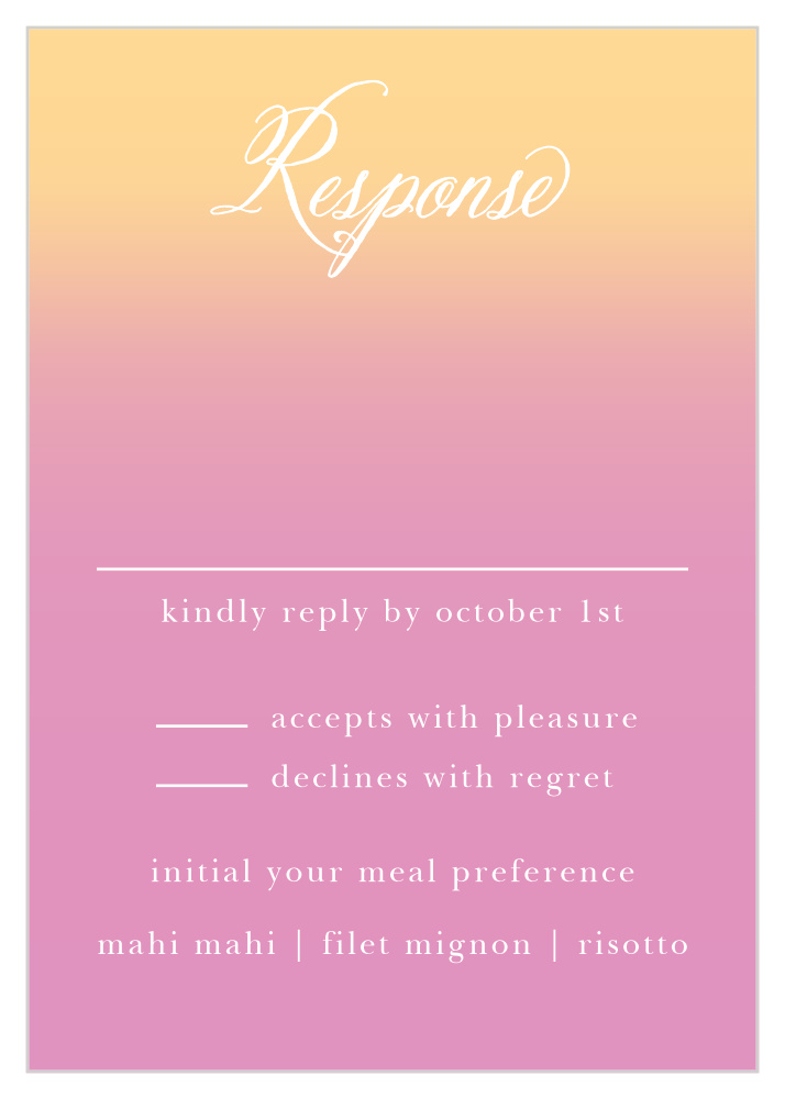 Confetti Ombre Response Cards