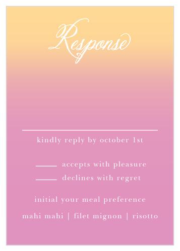 Confetti Ombre Response Cards