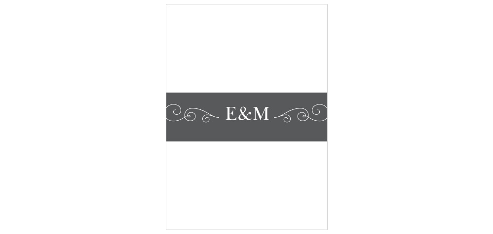 Parisian Chic Wedding Belly Bands