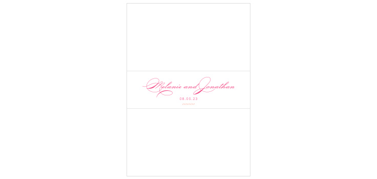 Diamond Monogram Wedding Belly Bands