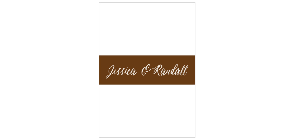 Drawn Together Wedding Belly Bands