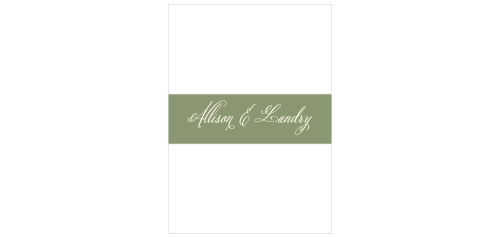Romantic Vintage Wedding Belly Bands