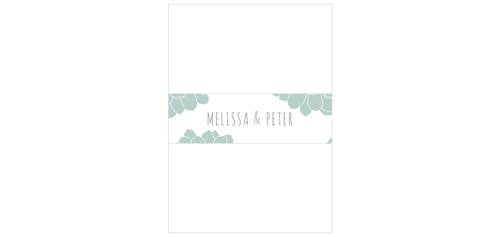 Sweet Succulents Wedding Belly Bands