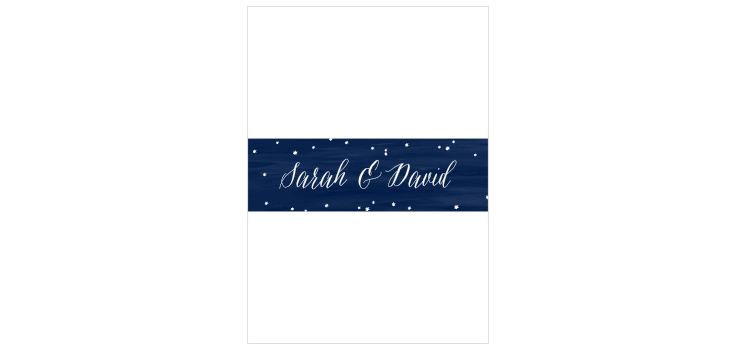 Beautiful Night Wedding Belly Bands