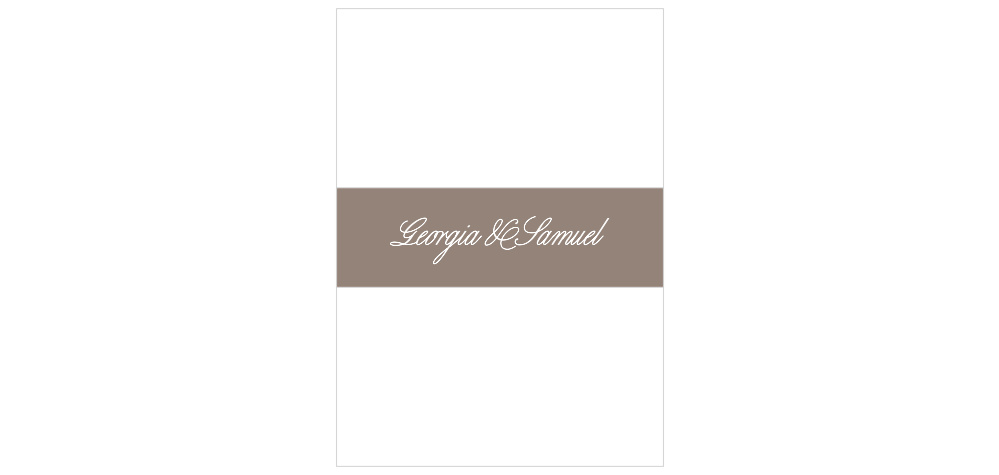 Vintage Frame Wedding Belly Bands