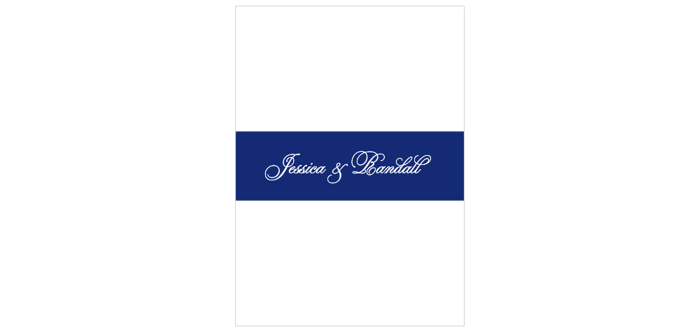 Preppy Stripe Wedding Belly Bands