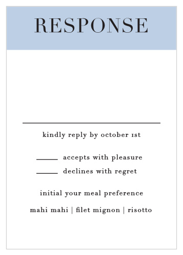 Mr. & Mrs. Response Cards