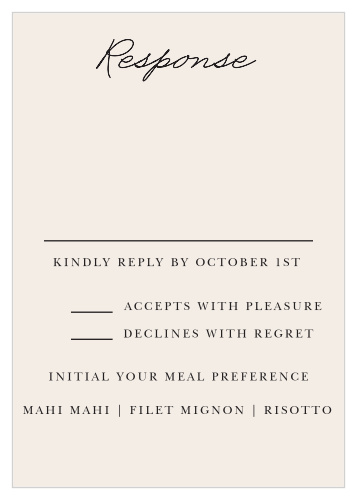 Classic Photo Booth Response Cards