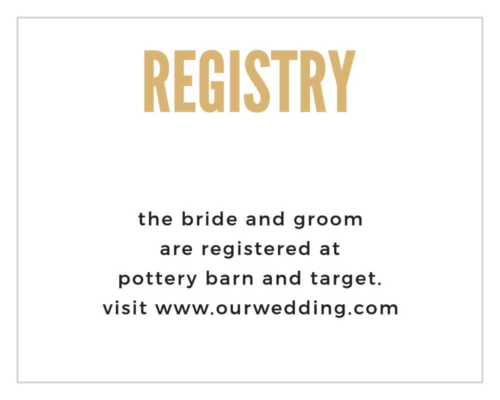 Modern Poster Foil Registry Cards