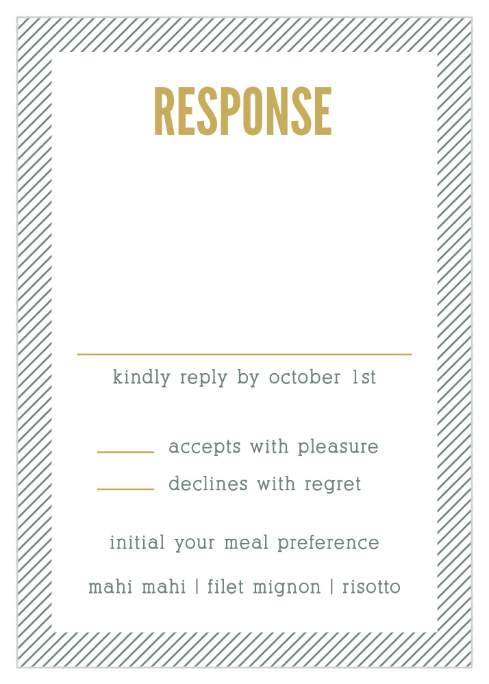 Snappy Slanted Border Response Cards