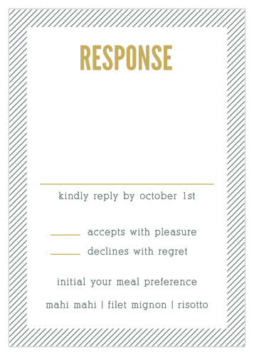Snappy Slanted Border Response Cards