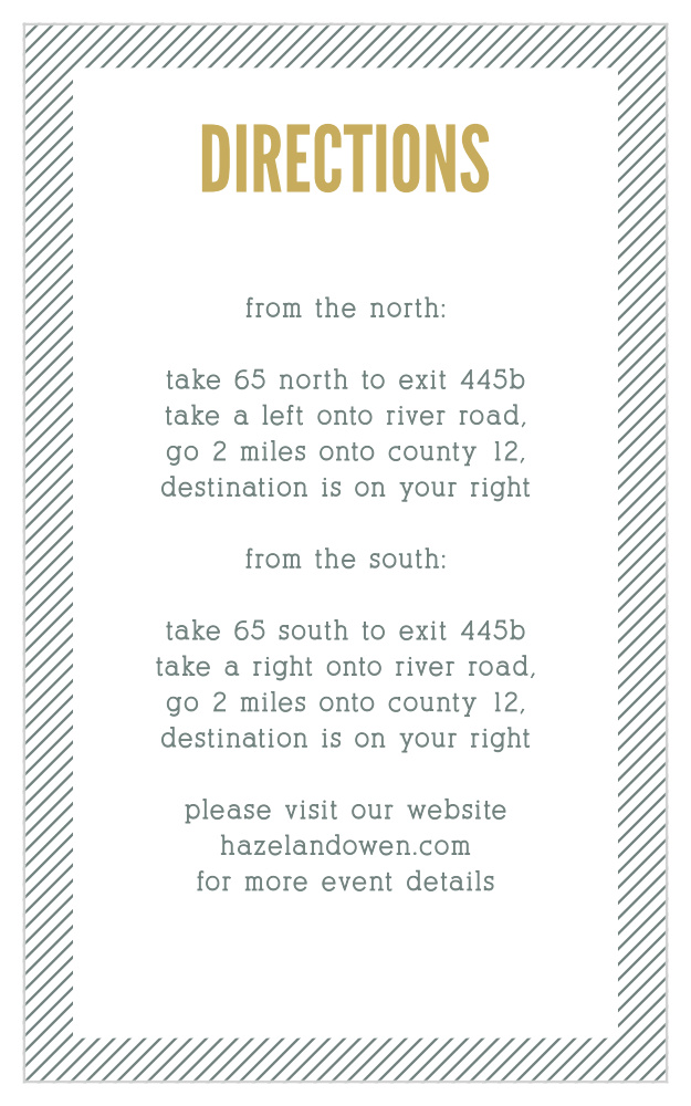Snappy Slanted Border Direction Cards