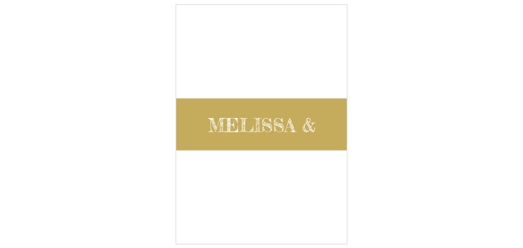 Snappy Slanted Border Wedding Belly Bands