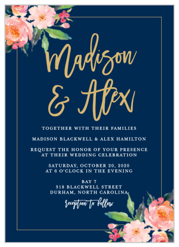 Standing Ovation Foil Wedding Invitations