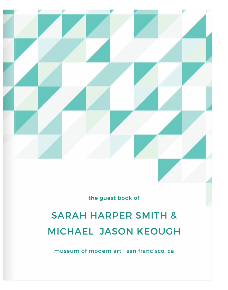 Chic Geometric Guest Book