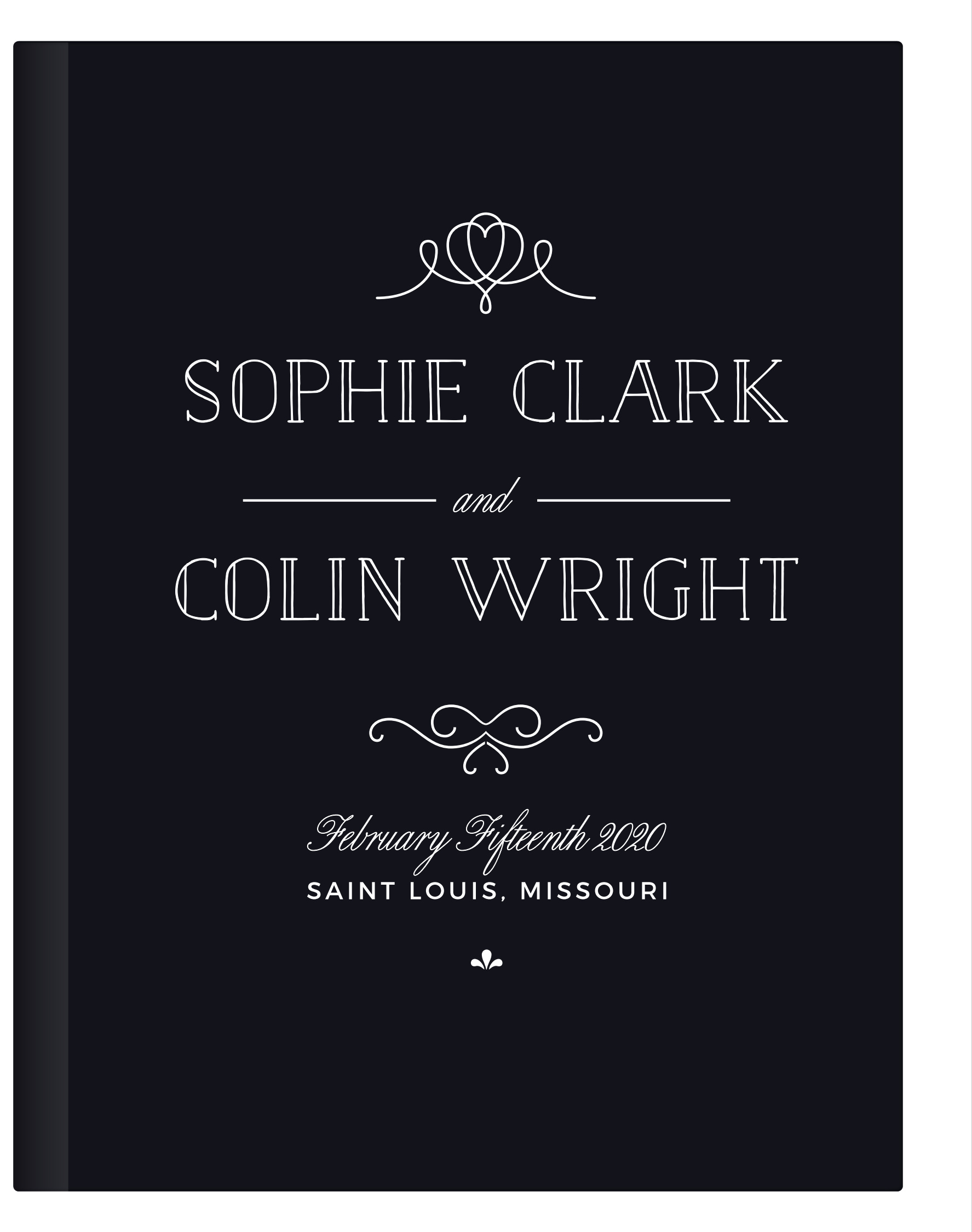 Classic Penmanship Guest Book