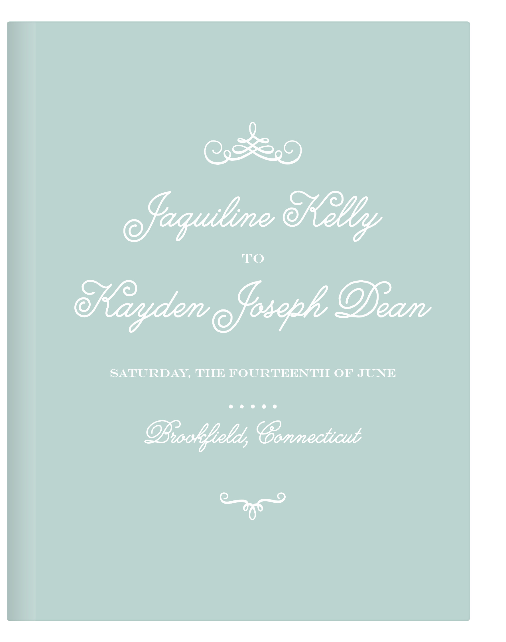 Whimsical Script Guest Book
