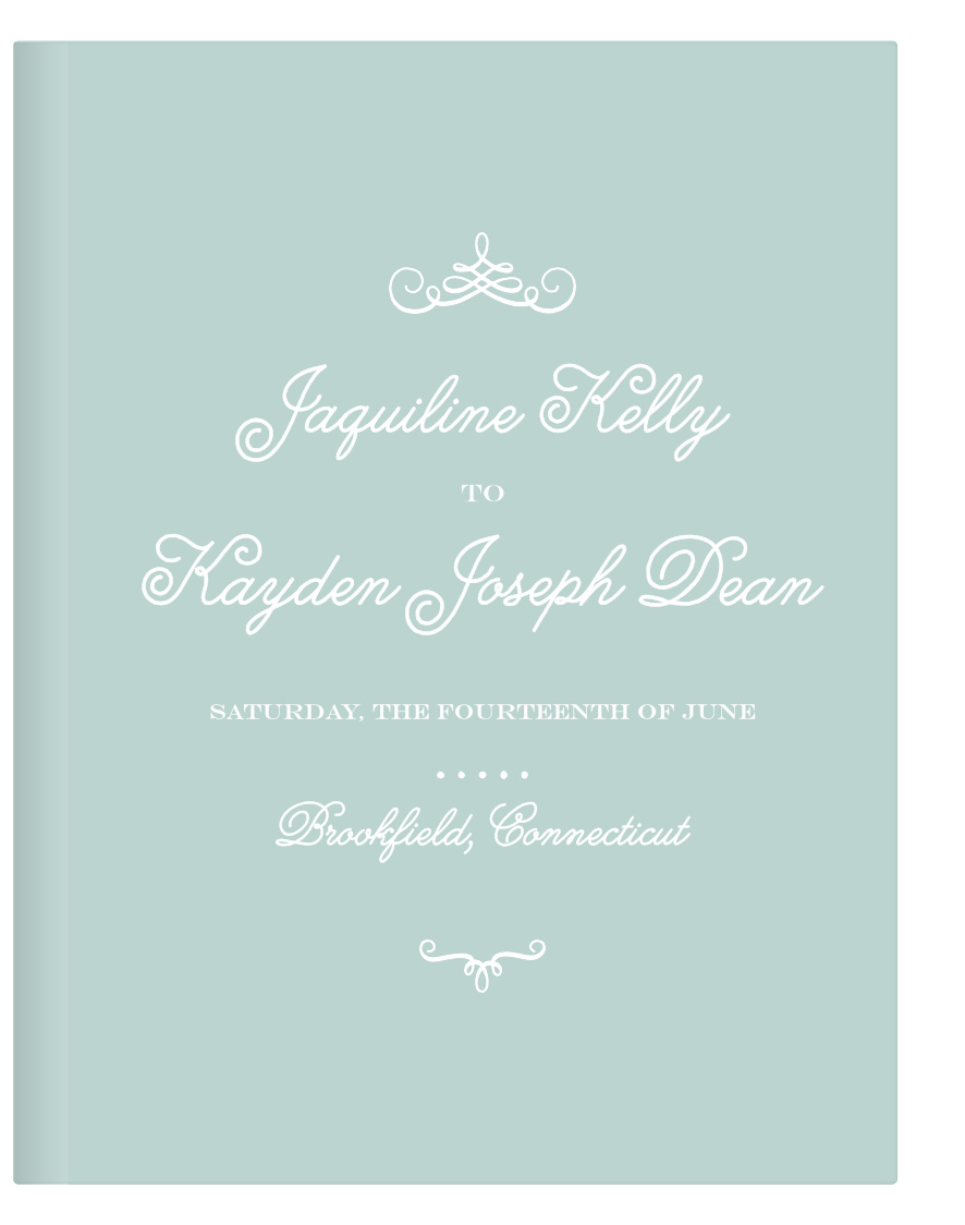 Whimsical Script Guest Book