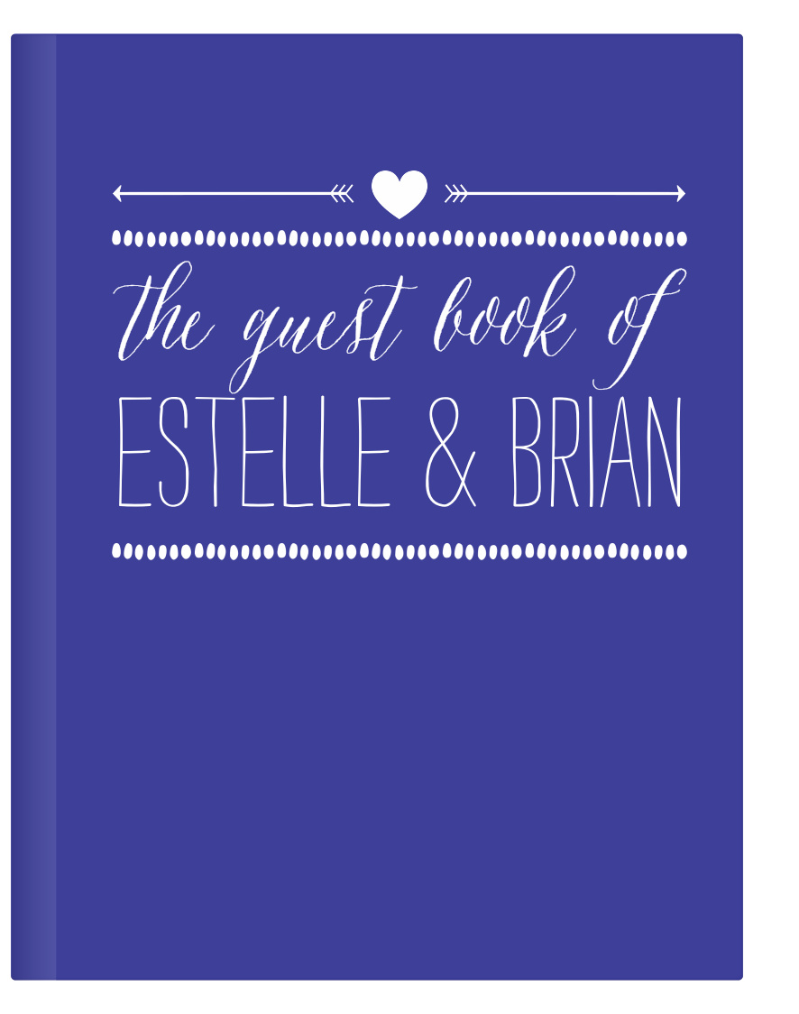 Friends and family will love writing in the Playful Poster Guest Book. 