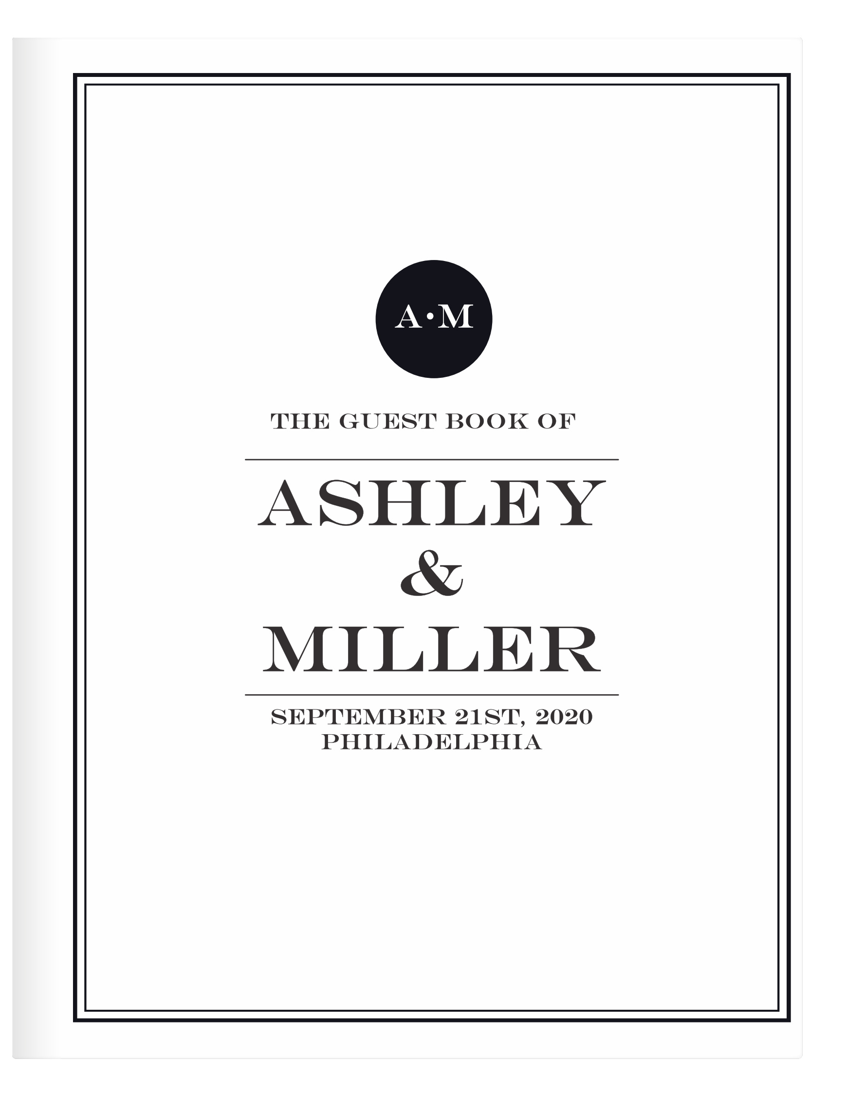 Modern Elegant Guest Book