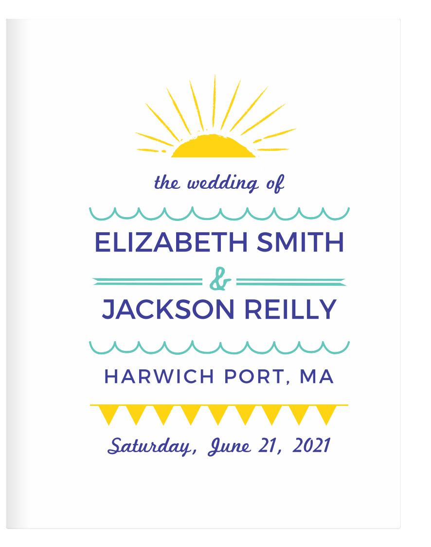 Modern Beach Guest Book