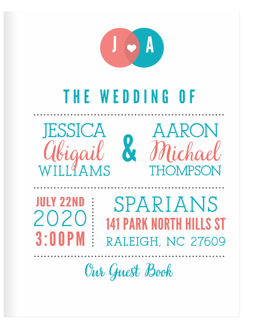Modern Venn Guest Book