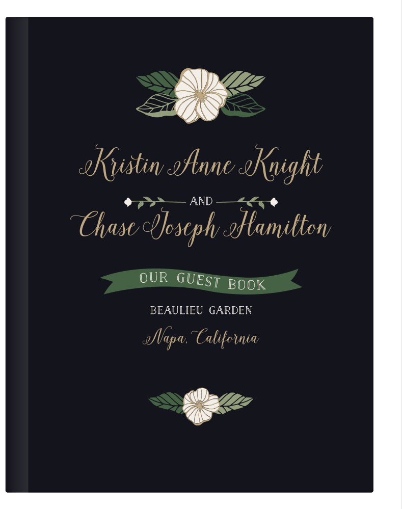 Garden Floral Guest Book