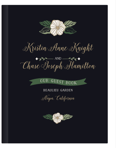 Garden Floral Guest Book
