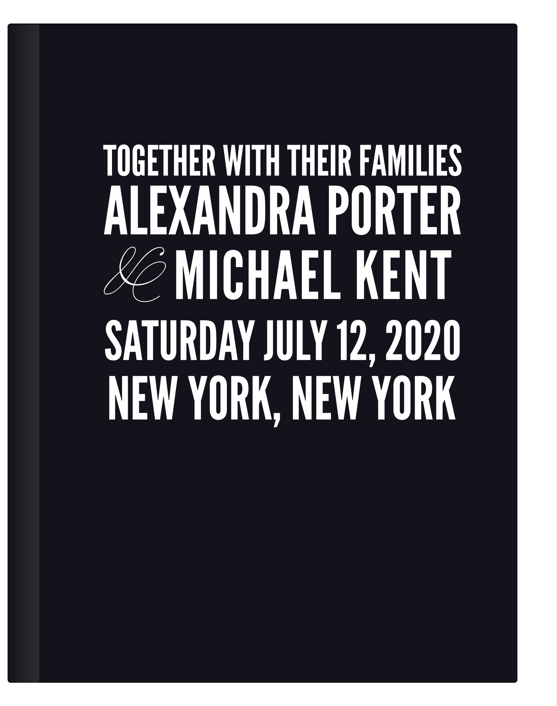 Modern Poster Guest Book