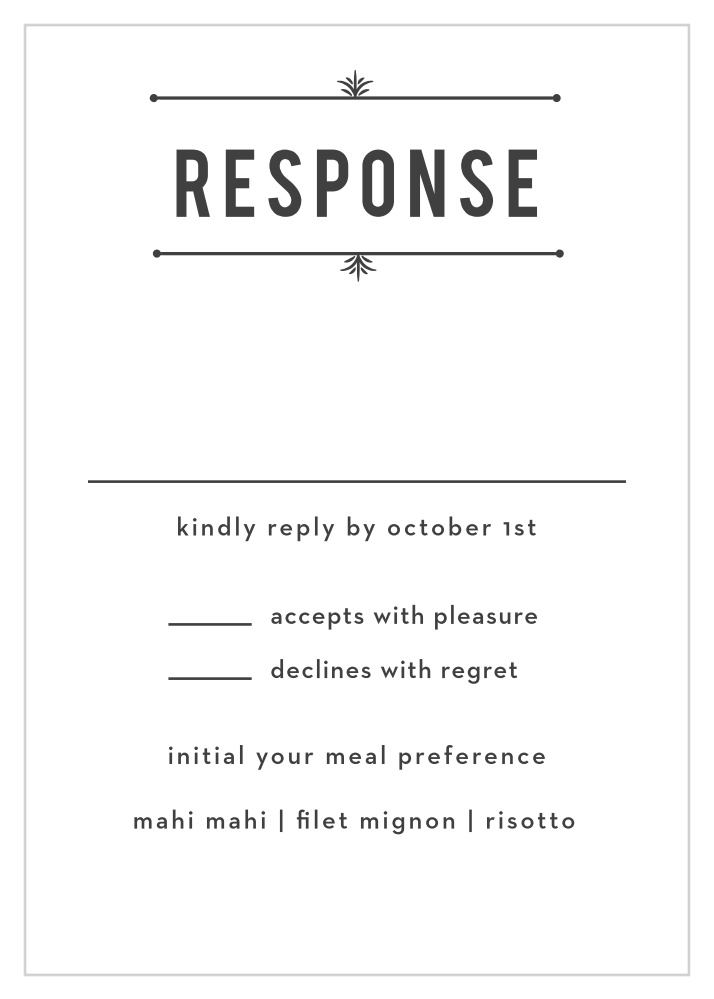 Hexagon Fade Response Cards