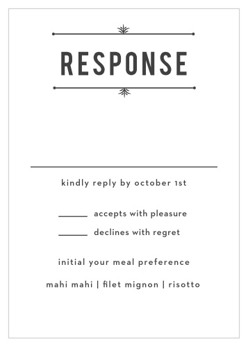 Hexagon Fade Response Cards