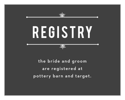 Hexagon Fade Registry Cards