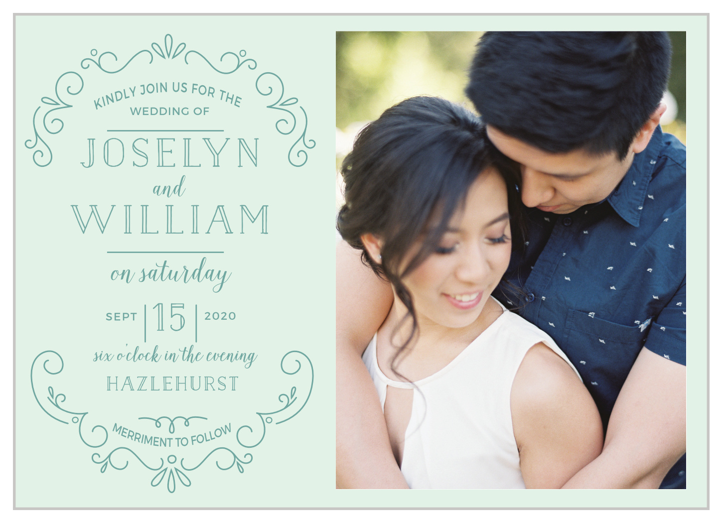 Glowing Garden Wedding Invitations