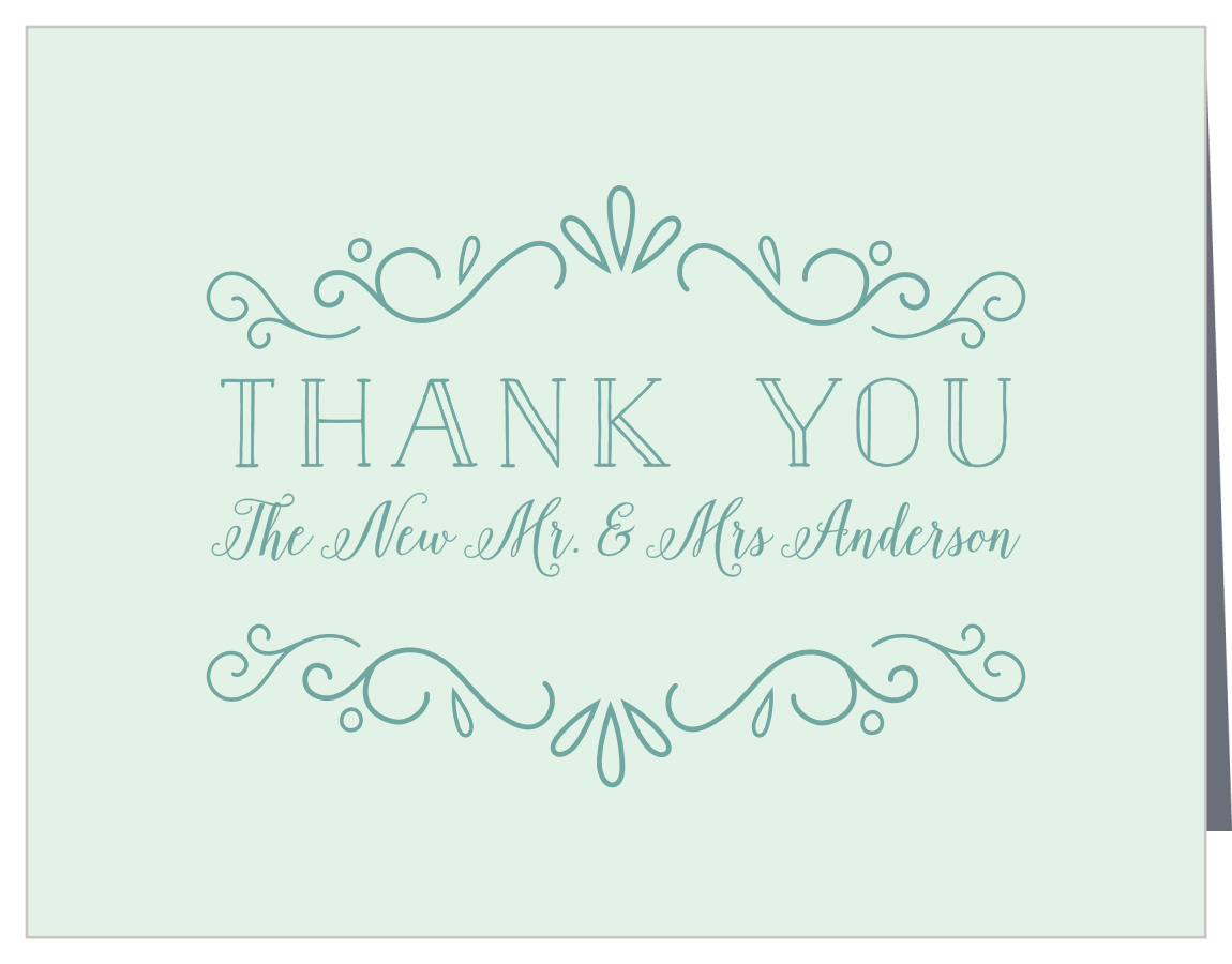 Glowing Garden Wedding Thank You Cards