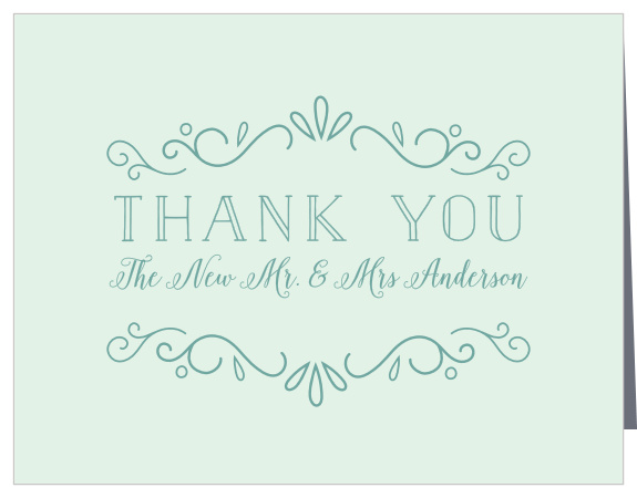 Glowing Garden Wedding Thank You Cards