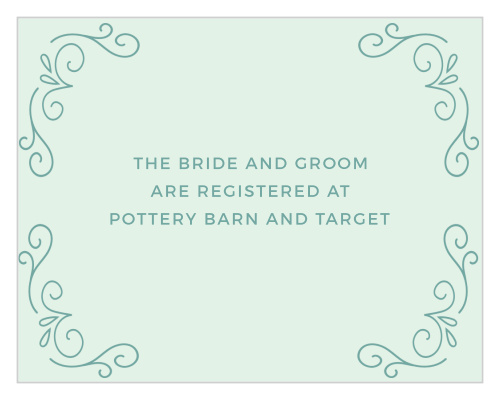 Glowing Garden Registry Cards