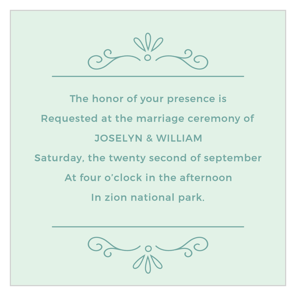 Glowing Garden Ceremony Cards
