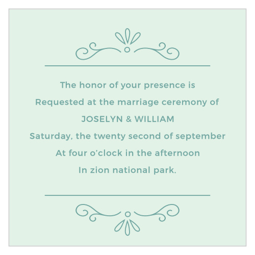 Glowing Garden Ceremony Cards
